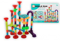 Twisk pista per biglie giocattolo 93 pezzi - set Marble Run colorato