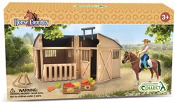Collecta Set Cavallo Fantino Scuderia - Figure Animali Realistiche