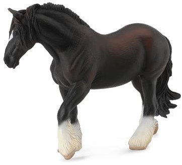 COLLECTA Shire Horse Mare Nero - (XL)-2