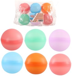 6 bombe d'acqua ricaricabili nella confezione. 4079