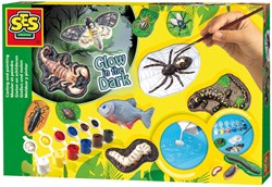 Ses Set colata gesso animali spaventosi con colori e glow in the dark
