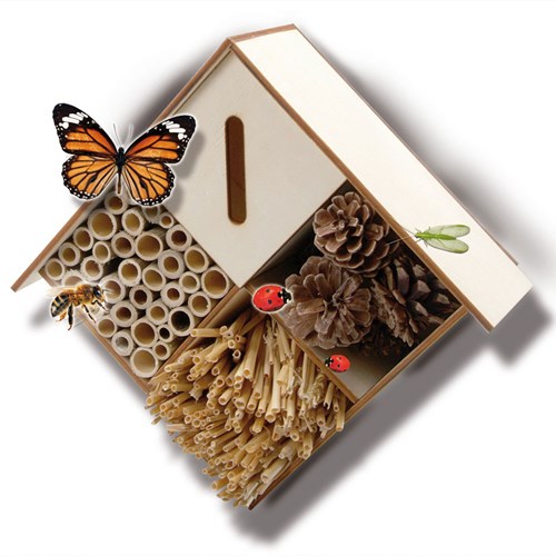Ses hotel per insetti kit creativo in legno per bambini natura giardino-2