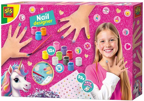 Ses nail designer unicorno - set smalti creativi per bambini