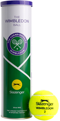 Slazenger palline da tennis Wimbledon 2026 - Giallo - Tubo da 4