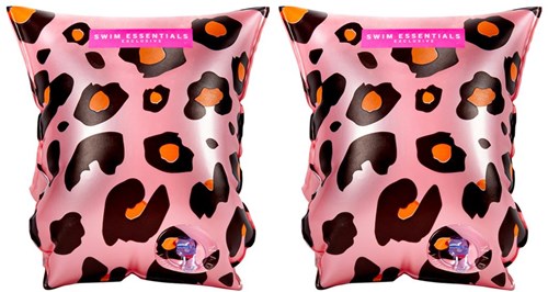 Swim Essentials braccioli stampa pantera oro rosa 0-2 anni