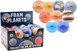 Johntoy explorer palline planetarie giocattolo display 24 pezzi 6 cm