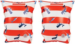 Swim Essentials braccioli balena rosso-bianco - galleggianti gonfiabili 2-6 anni