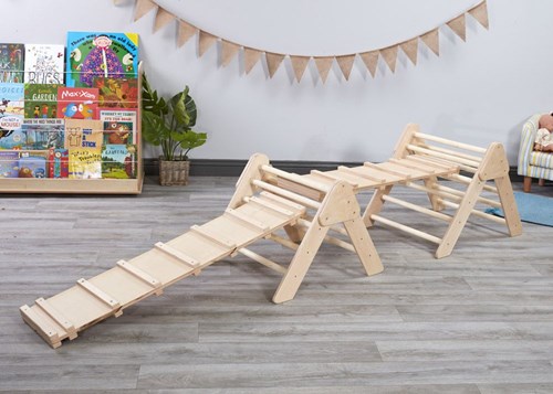 Cosy triangoli pieghevoli da arrampicata stile Pikler per bambini