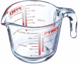 Pyrex misurino vetro Classic 0,25L - brocca da cucina resistente al calore