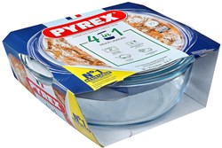 Pyrex teglia da forno con coperchio vetro 3,2L trasparente - perfetta per piatti al forno