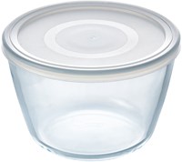 Pyrex ciotola rotonda con coperchio salva freschezza - vetro borosilicato 0,6L 12cm