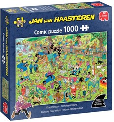 Jumbo puzzle Jan van Haasteren percorso cani 1000 pezzi cartoon