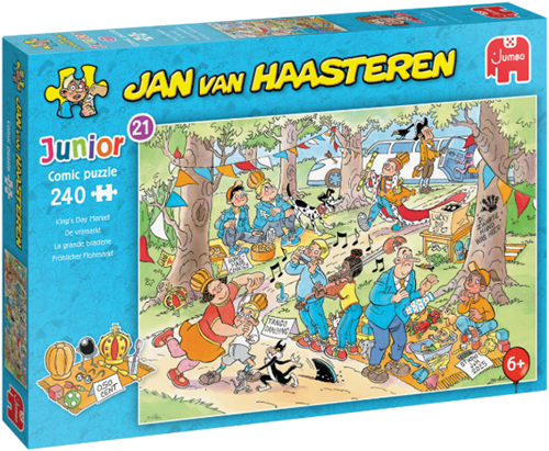 Jumbo puzzle Il Mercatino Jan van Haasteren Junior 240 pezzi bambini