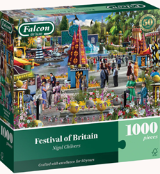 Jumbo puzzle Festival of Britain 1000 pezzi cartone colorato