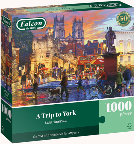 Jumbo puzzle Falcon 1000 pezzi puzzle città di York adulti
