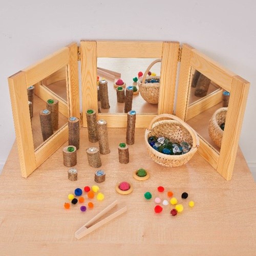 Cosy specchio da tavolo trittico giocattolo educativo per bambini