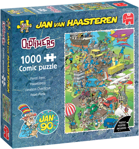 Jumbo puzzle Oldtimer Pakketstress 1000 pezzi puzzle cartoon