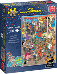Puzzle Jumbo Jan van Haasteren Fijne 90ste! 500 pezzi cartone animato