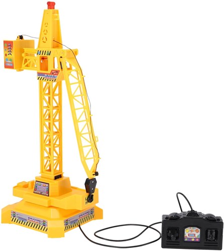 KiddyGo gru giocattolo con comando a cavo e luce - veicolo da cantiere-2