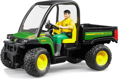 Bruder John Deere Gator 855D auto giocattolo con conducente 1:16