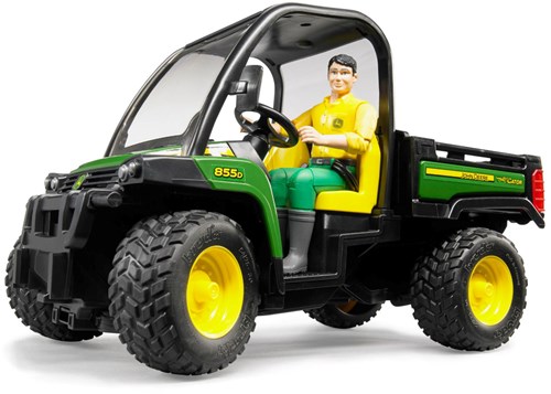 Bruder John Deere Gator 855D auto giocattolo con conducente 1:16-3
