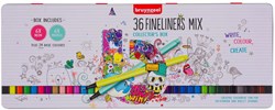 Bruynzeel set fineliner 36 colori - pennarelli creativi per disegnare