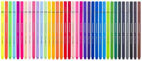Bruynzeel set fineliner 36 colori - pennarelli creativi per disegnare-2