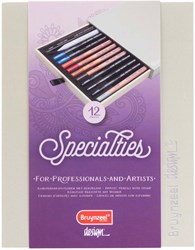 Bruynzeel set matite artistiche - 12 matite speciali da disegno