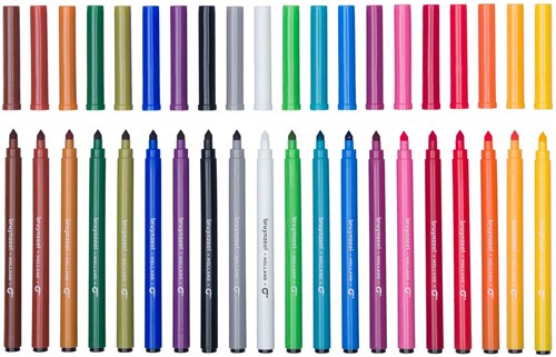 Bruynzeel pennarelli Super Point set 20 colori per bambini-2