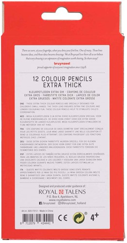 Bruynzeel Mega set matite colorate 12 pezzi - matite extra spesse-3