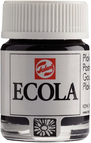 Bruynzeel tempera nera 16ml - pittura coprente intensa per bambini