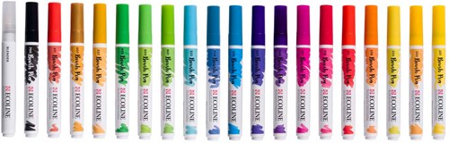 Bruynzeel set pennarelli brush paesaggi - 20 colori - ecoline-2