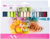 Bruynzeel set pennarelli brush - Ecoline 30 colori per disegno creativo