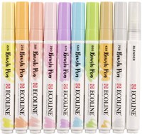 Bruynzeel set pennarelli brush pastel - 10 colori disegno creativo-2