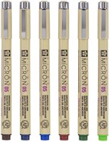 Sakura fineliner Pigma Micron 05 astuccio 6 tonalità terra disegno-2