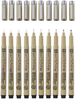 Sakura set fineliner - Pigma Micron astuccio 10 fineliner neri-2