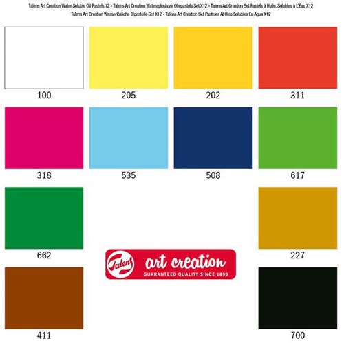 Talens pastelli a olio idrosolubili set 12 colori - Art Creation-3