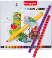 Bruynzeel pennarelli super punta set 15 colori - pennarelli creativi-2