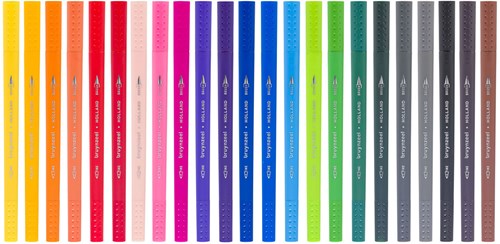 Bruynzeel set pennarelli fineliner brush - 24 colori per disegnare-2