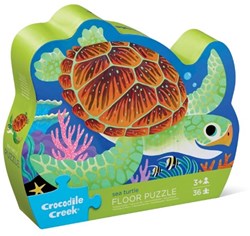 Crocodile Creek puzzle giocattolo - puzzle da pavimento tartaruga 36 pezzi