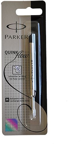 Parker ricarica penna a sfera nero medio - Ricarica Quinkflow per penne Parker
