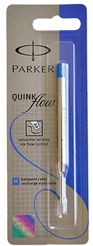 Parker ricarica penna a sfera blu media - ricarica per penne Parker