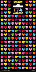 Totum stickers foglio glitter 174 cuori decorazione fai da te
