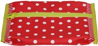 Astuccio grande caramelle fragola rosso con stampa fragole e zip-2