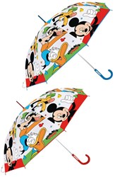 Lobbes ombrello Mickey Mouse trasparente - accessorio pioggia per bambini