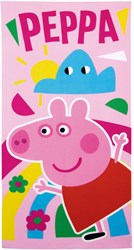 Lobbes asciugamano Peppa Pig per bambini - 70x140cm microfibra