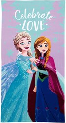 Lobbes asciugamano Frozen microfibra 70x140cm Disney Anna Elsa bambini