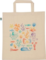 Goki borsa in cotone fairtrade da dipingere - borsa per bambini