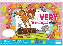 Disney libro da colorare Bambi con stencil, adesivi e righello - giocattolo creativo