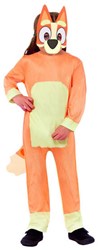 Costume bambino jumpsuit Bluey Bingo travestimento con maschera 4-6 anni